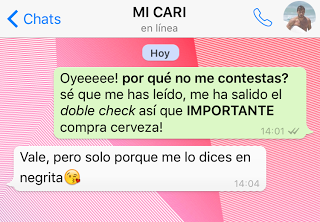 Así de locas serán las conversaciones en pareja con la nueva actualización de Whatsapp $!Así de locas serán las conversaciones en pareja con la nueva actualización de Whatsapp