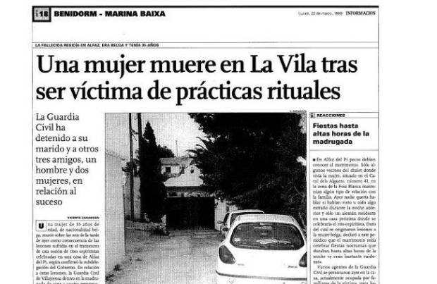 Por qué Alicante es la provincia con más sectas satánicas de España $!Por qué Alicante es la provincia con más sectas satánicas de España