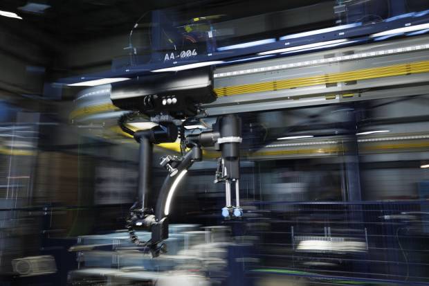 $!The Prototype Robotics code name BlueJay at the Amazon facilities in Westborough, Massachusetts, USA, 26 September 2025.