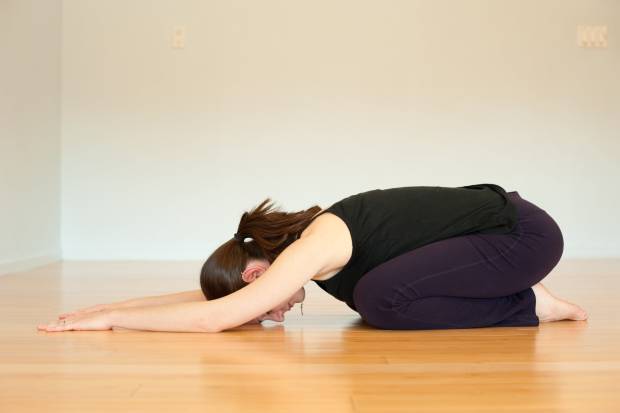 Postura 'balasana' $!Postura 'balasana'