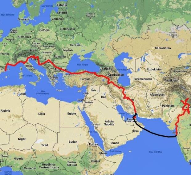 En esta imagen podemos ver el recorrido que hicieron en su viaje. $!En esta imagen podemos ver el recorrido que hicieron en su viaje.