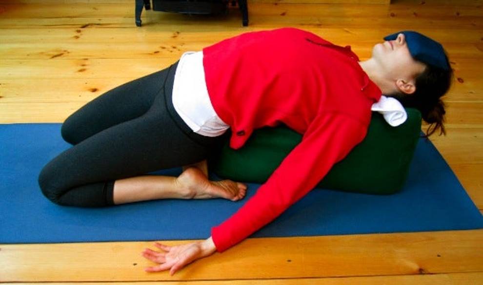 Postura 'supta virasana' $!Postura 'supta virasana'