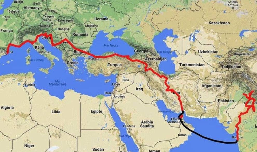 En esta imagen podemos ver el recorrido que hicieron en su viaje. $!En esta imagen podemos ver el recorrido que hicieron en su viaje.