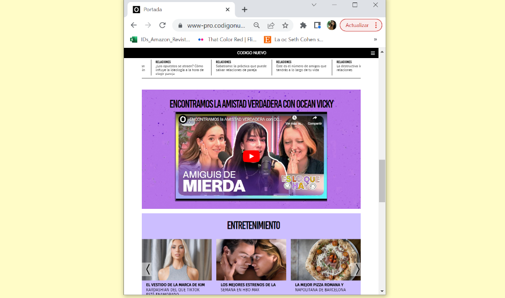 ‘Código Nuevo’ estrena web: más dinámica, más entretenida y con mucho contenido
