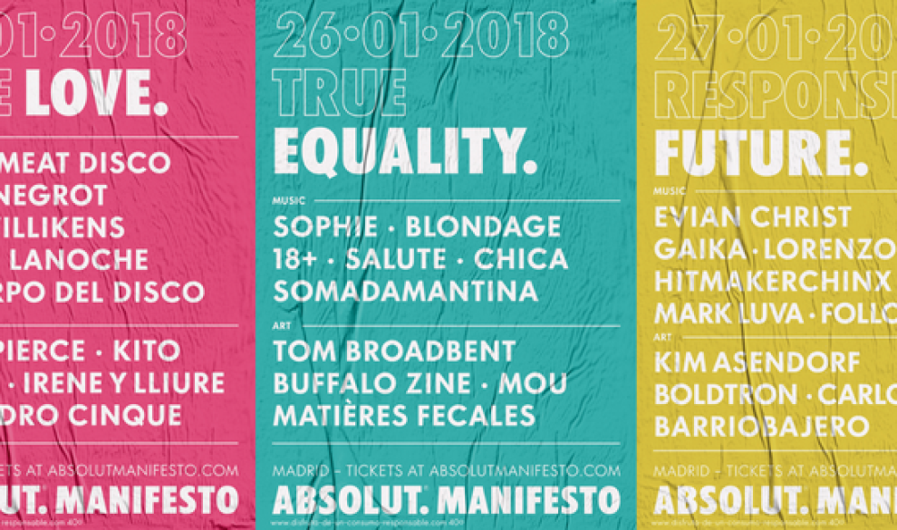 $!Absolut Manifesto, tres fiestas pensadas para dar alas a la libertad, el amor y la igualdad
