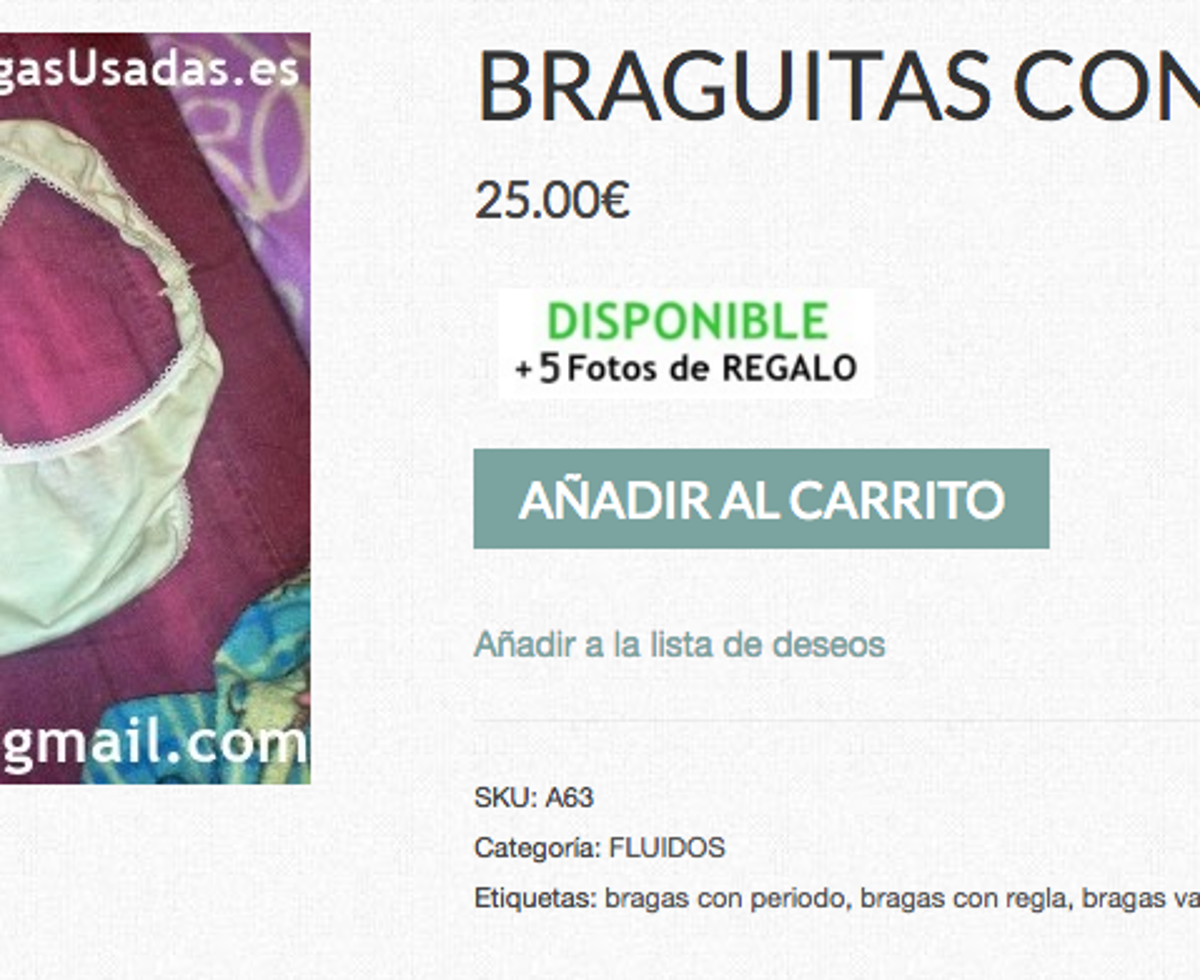 Esto lo que aprendí en el mercado de la compraventa de bragas usadas en Internet