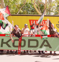 Comienzan los juicios contra los activistas que protestaron por Palestina en la Vuelta