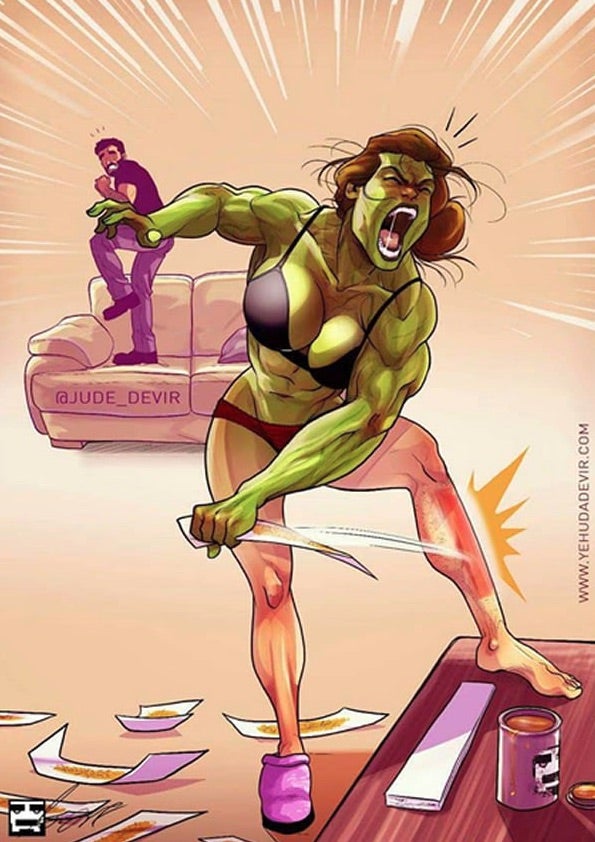 $!Las ilustraciones de un artista israelí sobre la ‘vida de casados’ que te sacarán una sonrisa