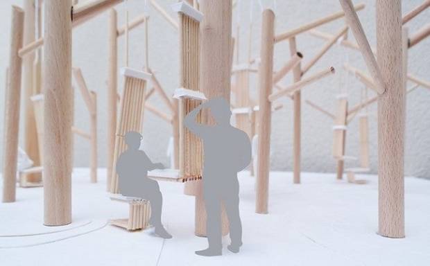$!L Project, de la alumna del IED Barcelona Diana Blaj, presenta un nuevo paradigma del espacio laboral que invita al nomadismo, el contacto con la naturaleza y la interración humana