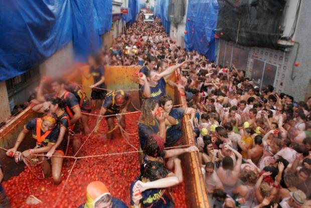$!Arranca La Tomatina 2014 A Tomatazo Limpio