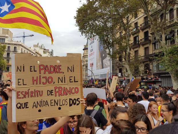 $!FOTOS: Así están las calles de Barcelona el día de la huelga general contra la violencia del 1-O