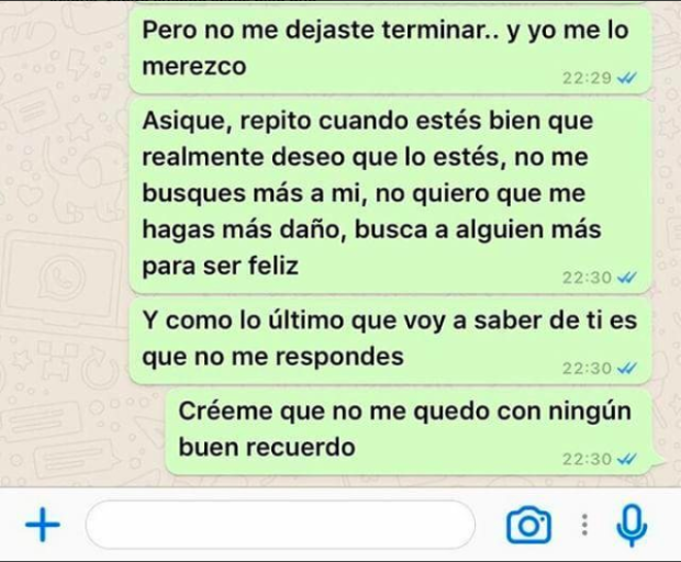 $!Esta cuenta de Instagram recoge las conversaciones de Whatsapp más patéticas