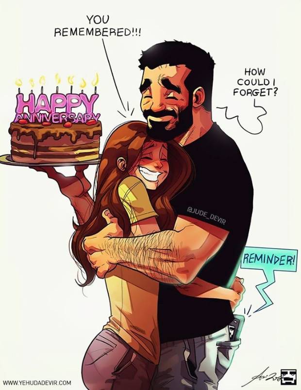 $!Las ilustraciones de un artista israelí sobre la ‘vida de casados’ que te sacarán una sonrisa
