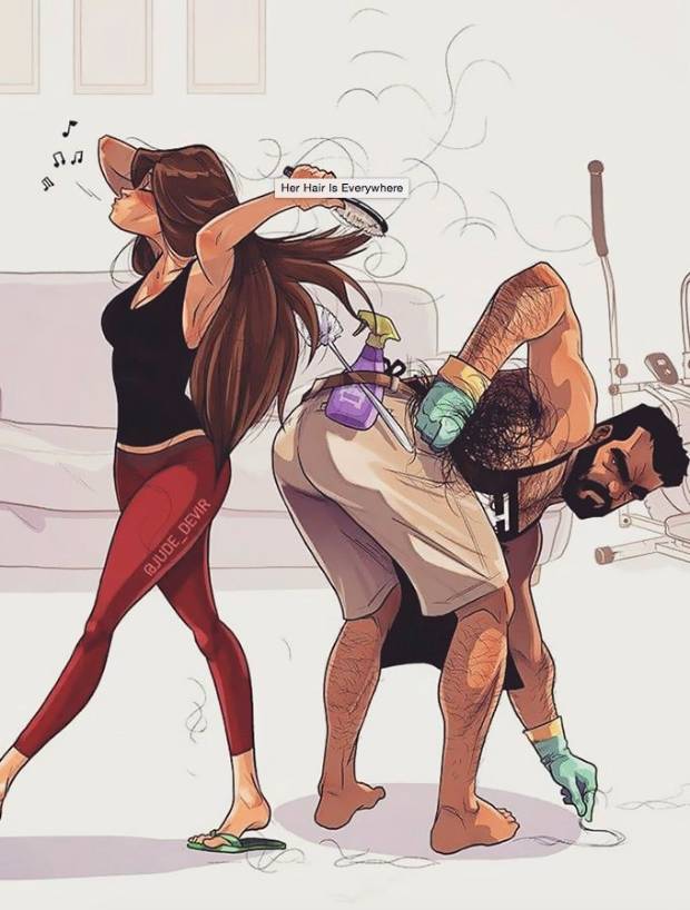 $!Las ilustraciones de un artista israelí sobre la ‘vida de casados’ que te sacarán una sonrisa