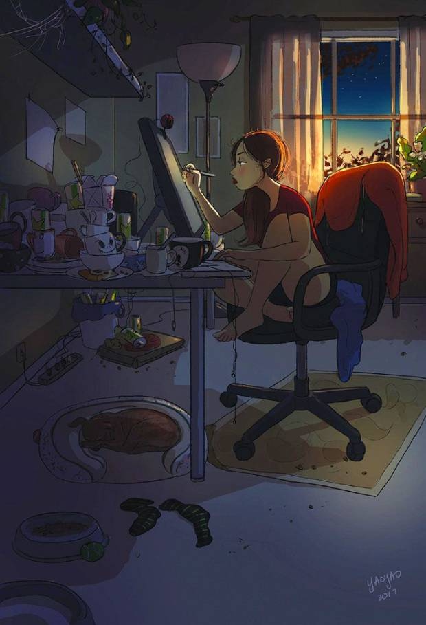 $!Las ilustraciones que plasman a la perfección la magia de vivir solo