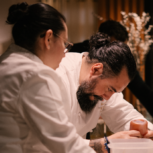 Dos ciudades y dos estrellas Michelin en una misma cocina: así ha sido nuestra experiencia Cuatro manos en Atempo