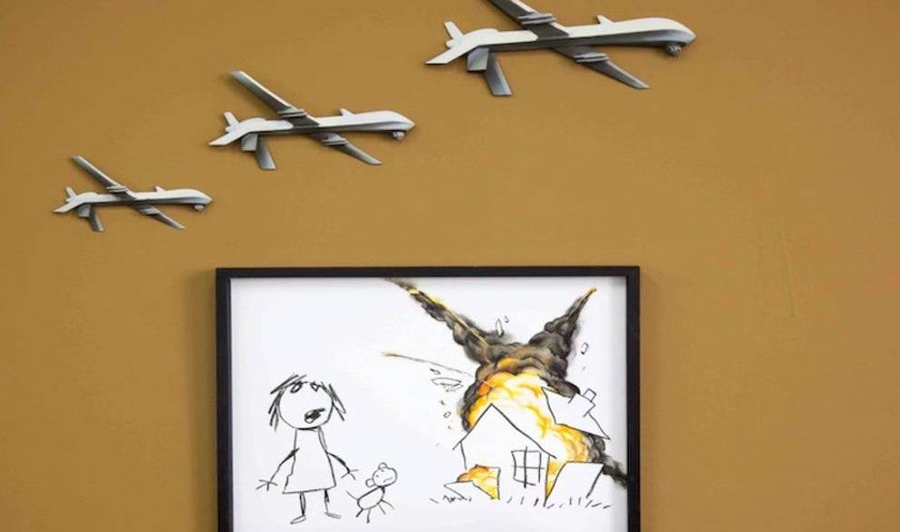 Banksy dona 205.000 libras a la campaña contra el comercio internacional de armas