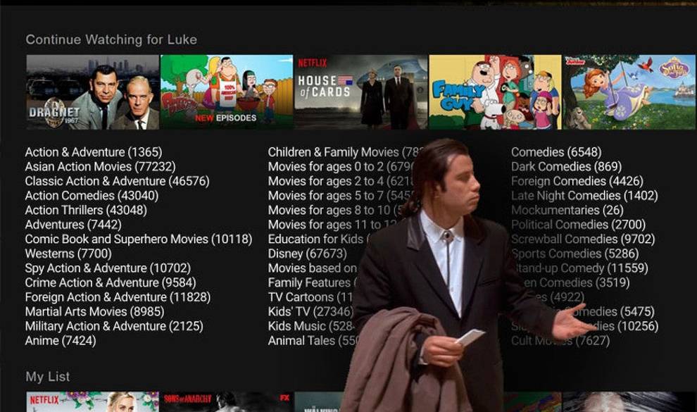 Existen 76.000 categorías secretas en Netflix a las que solo podrás acceder si sabes cómo