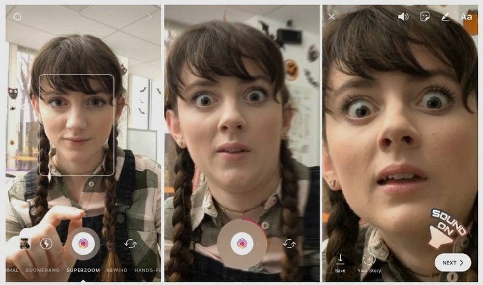El Superzoom de Instagram es el nuevo efecto que te cambiará la vida casi tanto como el Boomerang