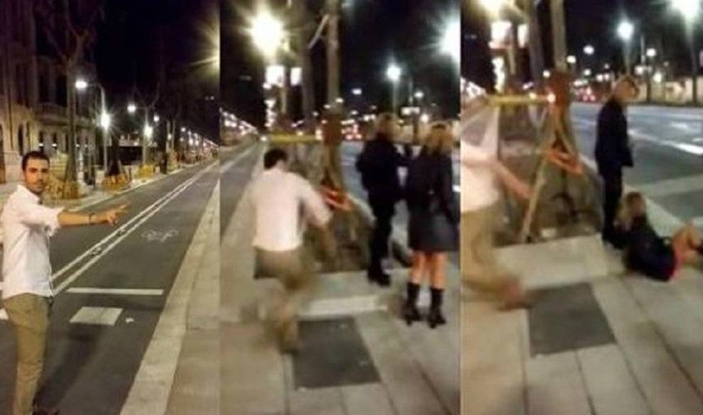 El joven que propinó una patada a una mujer en Barcelona paga 60.000 euros