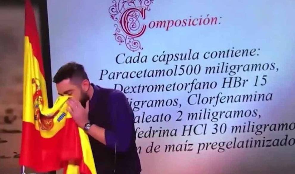 Un juez cita a Dani Mateo por limpiarse la nariz con la bandera española