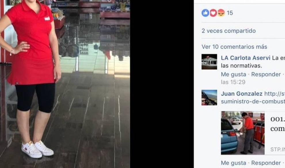 Despedidas tres mujeres por negarse a poner gasolina vestidas así