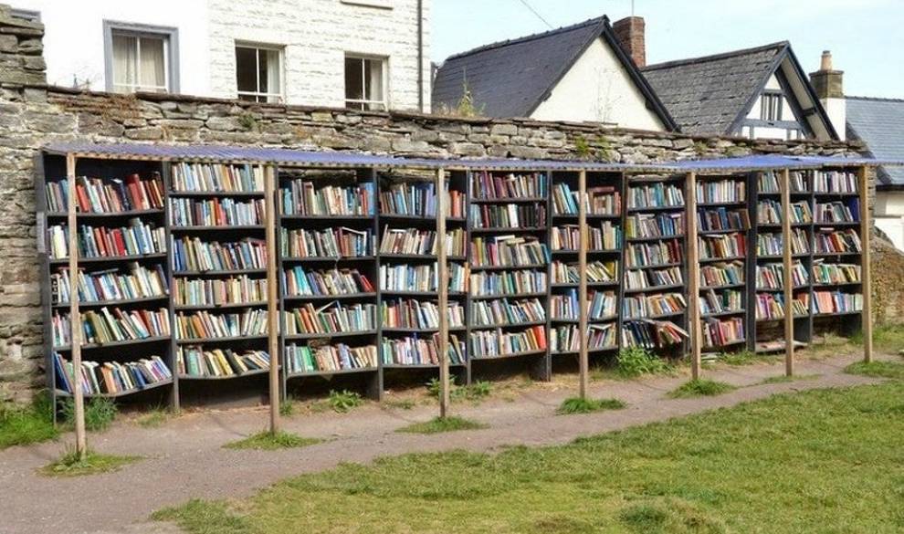 Hay-on-Wye es el pueblecito donde las calles están repletas de libros cada día del año
