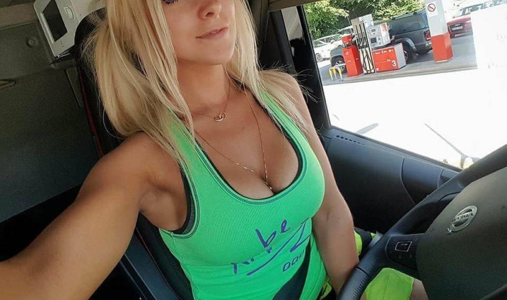 Angelica Larsson, la camionera y youtuber sueca que destruye los prejuicios