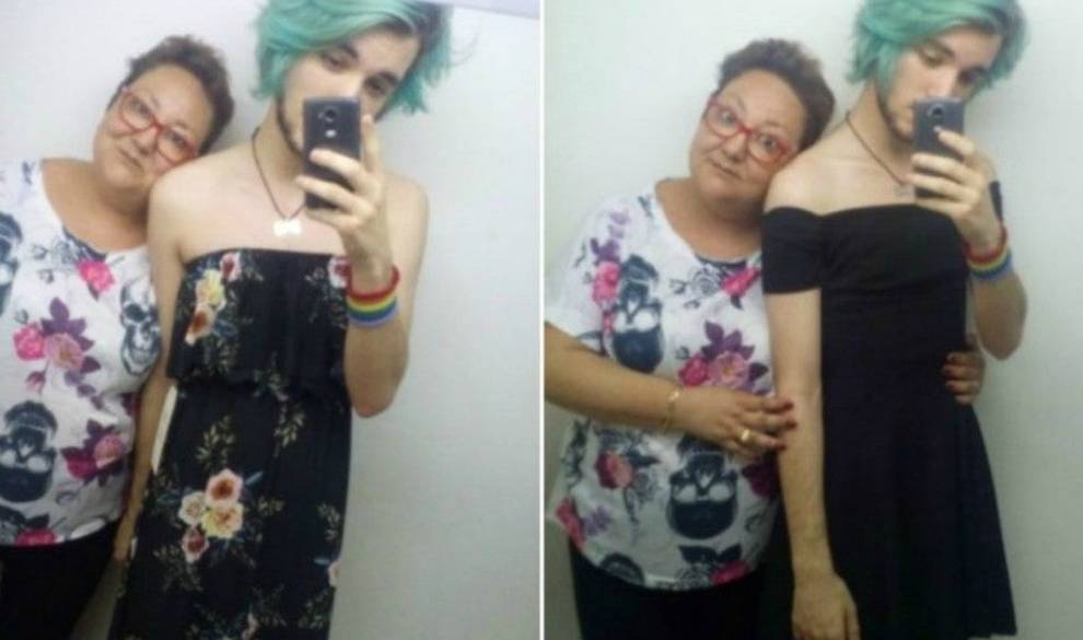 Este chico da una lección de normalización comprándose un vestido para su graduación