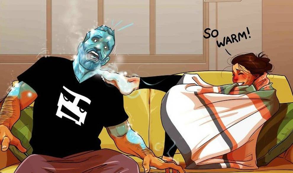 Amor, pies fríos y duchas ardientes: así dibuja la vida en pareja el ilustrador israelí Adi Devir