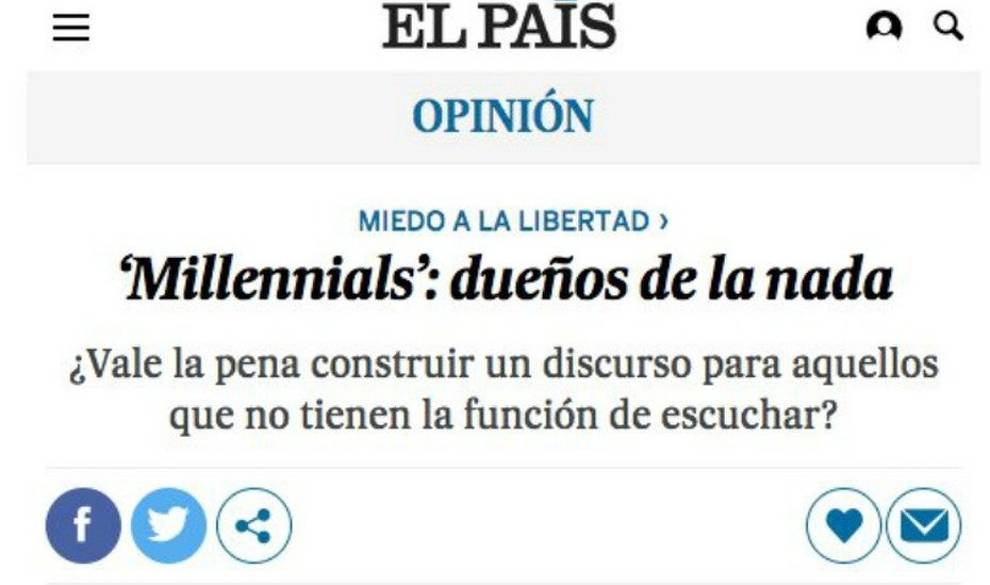 Este periodista dice que los millennials no aportamos nada a la sociedad