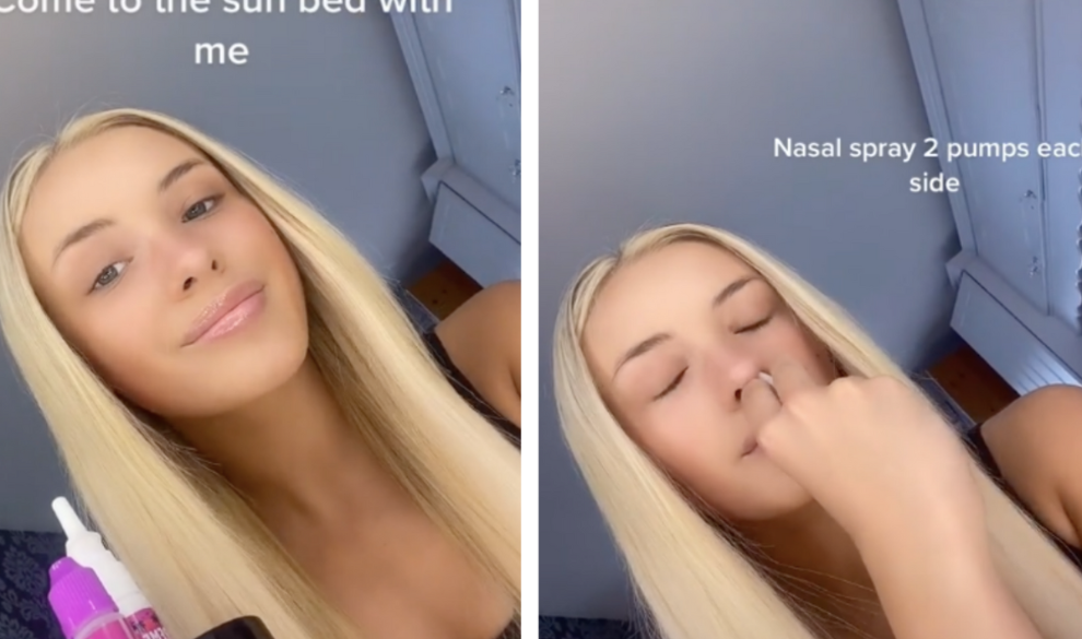 Un spray nasal para ponerte morena, el último y peligroso reto viral de Tiktok