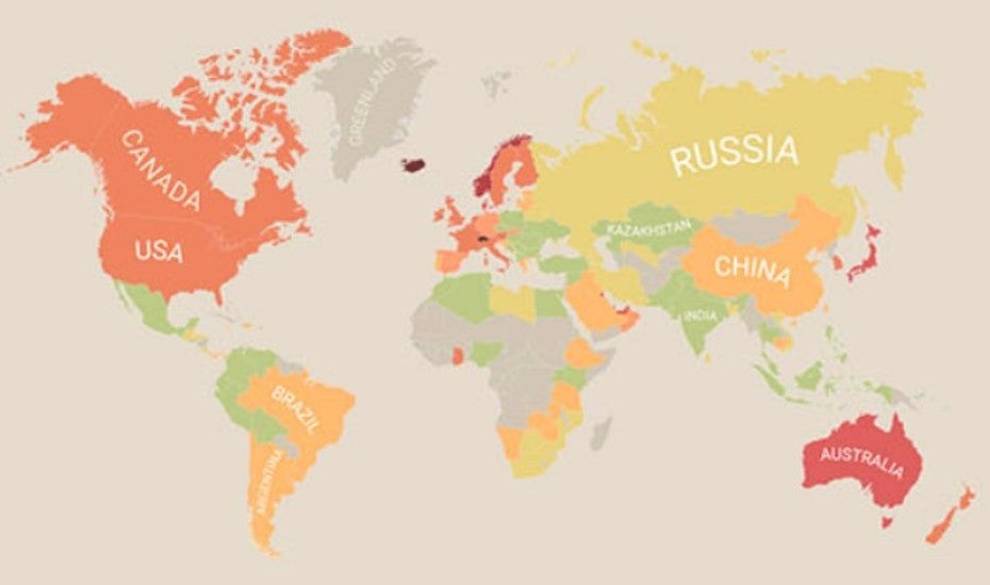 El nuevo mapa para saber en qué países es más barato vivir