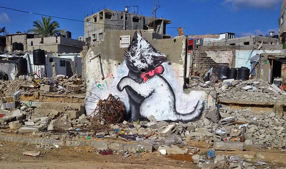 Banksy Llega A La Franja De Gaza