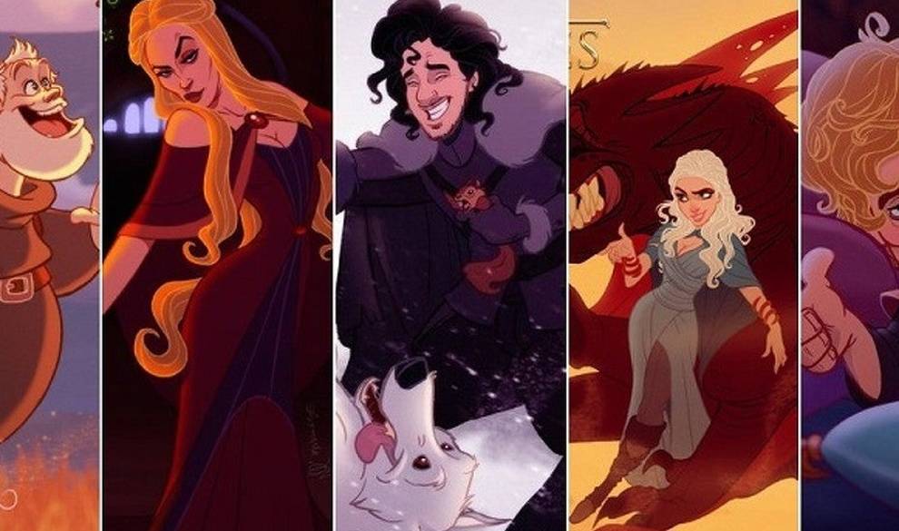 Así sería Juego de Tronos si Disney hubiera diseñado a sus personajes
