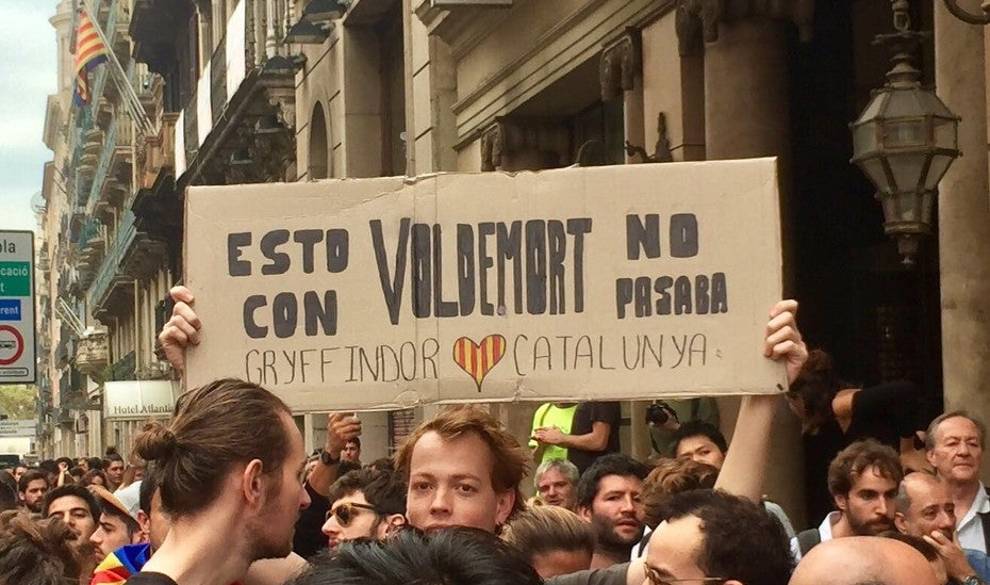 FOTOS: Así están las calles de Barcelona el día de la huelga general contra la violencia del 1-O
