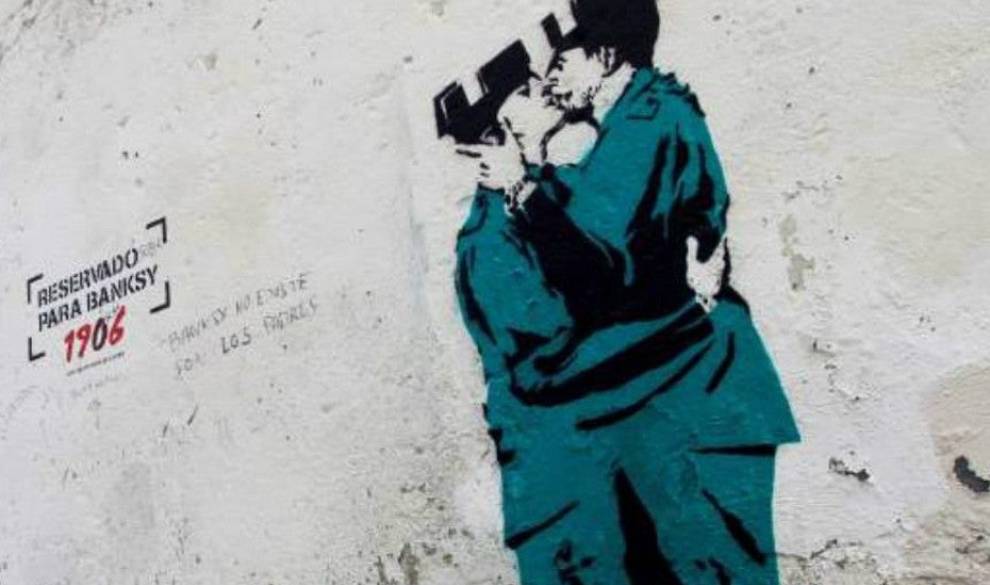 Encuentran un grafiti que podría ser el primer Banksy de España