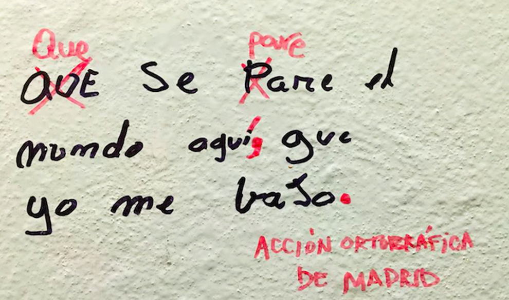 A La Caza De Las Cagadas Ortográficas Urbanas