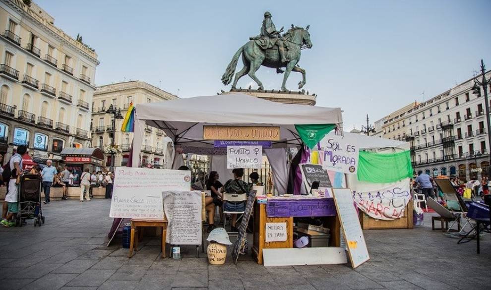 Así fue la acampada feminista que desafió al patriarcado en Madrid