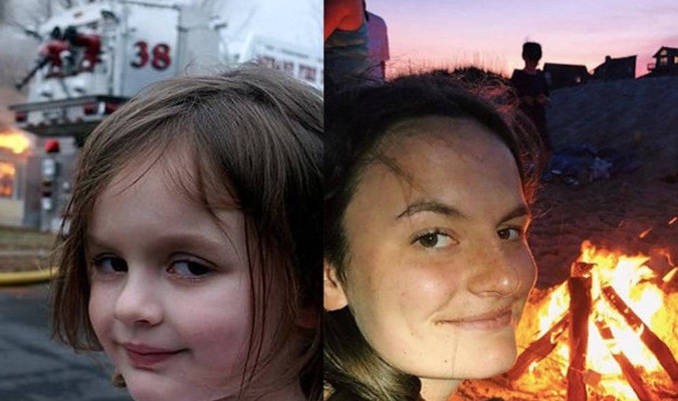 La niña del meme del incendio explica su increíble historia