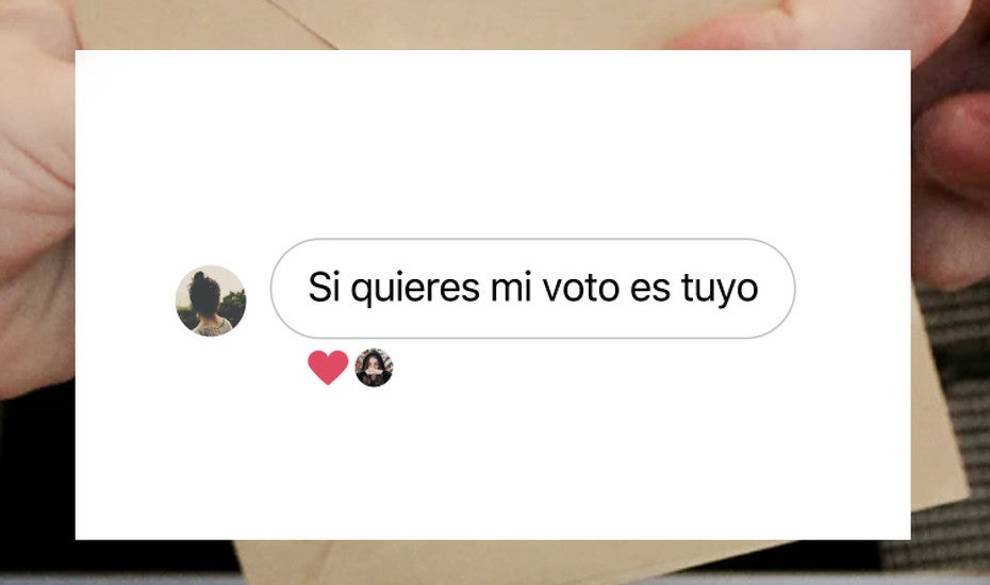 Votaré por primera vez porque una desconocida me ha cedido su voto por Instagram